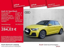 Pythongelb metallic mythosschwarz metallic Gebraucht 2021 Audi A1 Sportback Design Kleinwagen | 21.450 € (Etwas zu teuer)