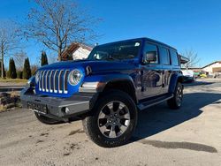 Ocean blue metallic Gebraucht 2019 Jeep Wrangler Unlimited Sahara SUV | 34.890 € (Fairer Preis)