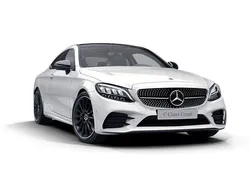 Polarweiss Gebraucht 2020 Mercedes C300 AMG Coupé | 43.490 € (Etwas zu teuer)