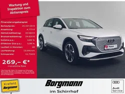 Gletscherweiß metallic Gebraucht 2021 Audi Q4 e-tron Advanced SUV | 25.337 € (Etwas zu teuer)