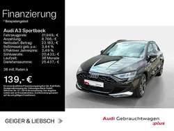 Schwarz Gebraucht 2024 Audi A3 Sportback Advanced Limousine | 31.949 € (Fairer Preis)