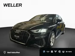 Mythos black (schwarz) Gebraucht 2024 Audi A3 S-Line Limousine | 23.650 € (Superpreis)