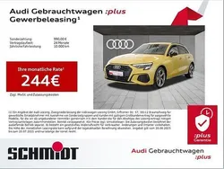 Pythongelb metallic Gebraucht 2024 Audi A3 Sportback e-tron S-Line Limousine | 36.940 € (Teuer)