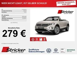 Ivory silver metallic / schwa Neu 2025 VW T-Roc Cabriolet Style Cabrio | 33.990 € (Guter Preis)