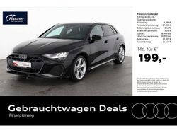 Mythosschwarz metallic Gebraucht 2024 Audi A3 Sportback S-Line Limousine | 33.980 € (Guter Preis)