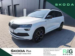 Weiss Gebraucht 2021 Skoda Karoq SportLine SUV | 25.970 € (Etwas zu teuer)