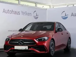 Hyazinthrot lack Gebraucht 2022 Mercedes C400 AMG line Limousine | 47.490 € (Fairer Preis)