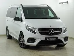 Bergkristallweiß Gebraucht 2021 Mercedes V300 AMG line Van / Kleinbus | 47.900 € (Guter Preis)