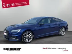 Blau (navarrablau metallic) Gebraucht 2022 Audi A5 Sportback Advanced Plus Limousine | 34.381 € (Guter Preis)