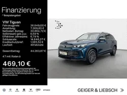 Nightshade blue metallic Gebraucht 2024 VW Tiguan Elegance SUV | 36.849 € (Fairer Preis)