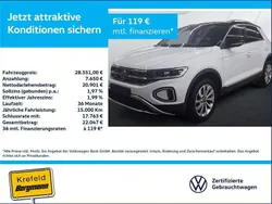 Weiss / pure white Gebraucht 2024 VW T-Roc Style SUV | 28.551 € (Fairer Preis)