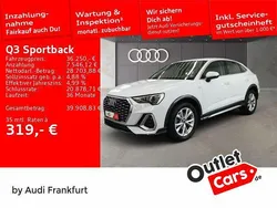 Gletscherweiß metallic Gebraucht 2022 Audi Q3 Sportback S-Line SUV | 36.250 € (Fairer Preis)