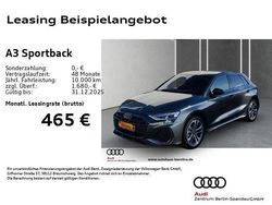 Grau Neu 2025 Audi A3 Sportback S-Line Kleinwagen | 38.333 € (Fairer Preis)
