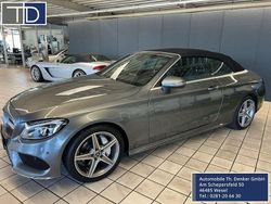 Grau Gebraucht 2017 Mercedes C180 AMG line Cabrio | 27.390 € (Etwas zu teuer)