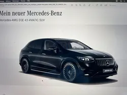 Schwarz Gebraucht 2023 Mercedes EQE AMG 43 AMG SUV | 82.100 € (Fairer Preis)