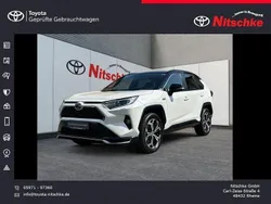 Novaweiß perleffekt / dach schwarz Gebraucht 2021 Toyota RAV4 Hybrid Style SUV | 37.990 € (Fairer Preis)