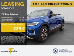 Blau Gebraucht 2025 VW T-Roc Cabriolet Goal Cabrio | 26.840 € (Superpreis)
