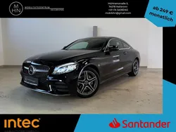 Schwarz/baltic black Gebraucht 2021 Mercedes C220 AMG line Coupé | 36.980 € (Fairer Preis)