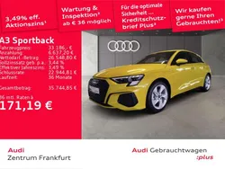 Pythongelb metallic Gebraucht 2024 Audi A3 S-Line Limousine | 33.186 € (Superpreis)