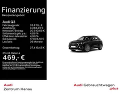 Schwarz Gebraucht 2022 Audi Q3 Advanced Plus SUV | 33.879 € (Fairer Preis)