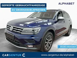 Atlantic blue (metallic) Gebraucht 2021 VW Tiguan Allspace Comfortline SUV | 25.790 € (Superpreis)