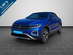 Ravennablau metallic schwarz Gebraucht 2024 VW T-Roc Cabriolet Move Cabrio | 26.900 € (Guter Preis)