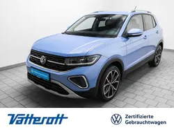 Clear blue metallic (metallic) Gebraucht 2024 VW T-Cross Style SUV | 24.480 € (Fairer Preis)