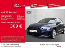 Navarrablau metallic Gebraucht 2024 Audi A3 Sportback e-tron S-Line Limousine | 37.090 € (Teuer)