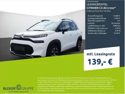 Lack weiss banquise/typ aussenverkleidung spiegel flach standard Gebraucht 2023 Citroën C3 Aircross PureTech SUV | 14.880 € (Guter Preis)
