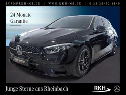Schwarz Gebraucht 2024 Mercedes A180 AMG line Limousine | 31.980 € (Fairer Preis)