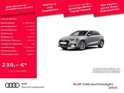 Florettsilber Gebraucht 2024 Audi A3 Sportback Advanced Limousine | 29.988 € (Superpreis)