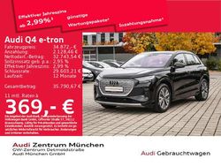 Mythosschwarz metallic Gebraucht 2023 Audi Q4 e-tron Advanced SUV | 34.872 € (Fairer Preis)