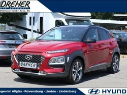 Pulse red / phantom black / mic Gebraucht 2020 Hyundai Kona Style SUV | 19.450 € (Fairer Preis)