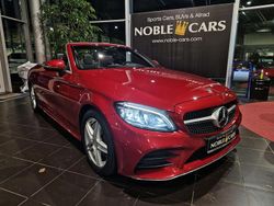 Designo hyazinthrot metallic (metallic) Gebraucht 2019 Mercedes C300 AMG line Cabrio | 30.990 € (Guter Preis)