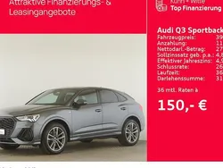 Grau Gebraucht 2023 Audi Q3 Sportback S-Line SUV | 39.920 € (Guter Preis)