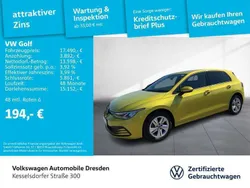Gelb Gebraucht 2020 VW Golf VIII Life Limousine | 17.490 € (Guter Preis)