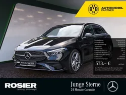 Schwarz / kosmosschwarz (metallic) Gebraucht 2024 Mercedes A250 AMG Limousine | 38.404 € (Fairer Preis)