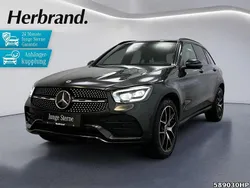 Grau Gebraucht 2021 Mercedes GLC300e AMG line SUV | 43.790 € (Teuer)
