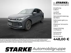 Grau (delfingrau metallic) Gebraucht 2024 VW Tiguan Elegance SUV | 39.989 € (Fairer Preis)
