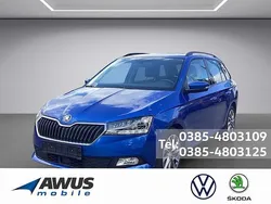 Blau / raceblau (metallic) Gebraucht 2022 Skoda Fabia Clever Kombi | 16.990 € (Fairer Preis)