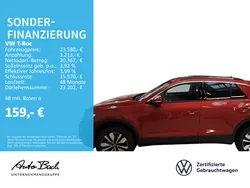Rot (kings red metallic) Gebraucht 2023 VW T-Roc Move SUV | 23.580 € (Guter Preis)