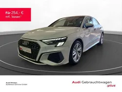 Weiß (ibisweiß) Gebraucht 2024 Audi A3 Sportback S-Line Limousine | 30.980 € (Superpreis)