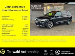 Schwarz (deep black perleffekt) Gebraucht 2024 VW Tiguan Allspace R-line SUV | 42.250 € (Guter Preis)