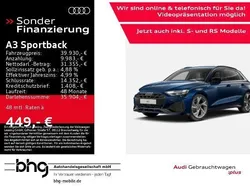 Blau Gebraucht 2024 Audi A3 Sportback S-Line Limousine | 39.930 € (Fairer Preis)
