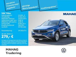 Blau Gebraucht 2022 VW T-Roc Life SUV | 21.691 € (Superpreis)