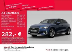 Navarrablau metallic Gebraucht 2022 Audi A3 Sportback e-tron Advanced Plus Limousine | 25.791 € (Fairer Preis)