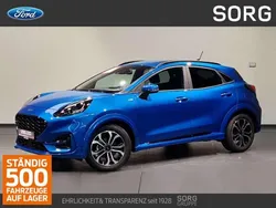 Blau, desert island blue metallic Gebraucht 2024 Ford Puma ST-Line Kleinwagen | 24.350 € (Fairer Preis)