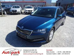 Blau Gebraucht 2022 Skoda Superb Ambition Kombi | 25.990 € (Etwas zu teuer)