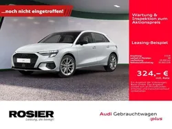 Weiss / gletscherweiss (metallic) Gebraucht 2023 Audi A3 Sportback Advanced Limousine | 36.660 € (Teuer)