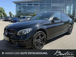 Schwarz Gebraucht 2021 Mercedes C220 AMG Limousine | 31.900 € (Fairer Preis)